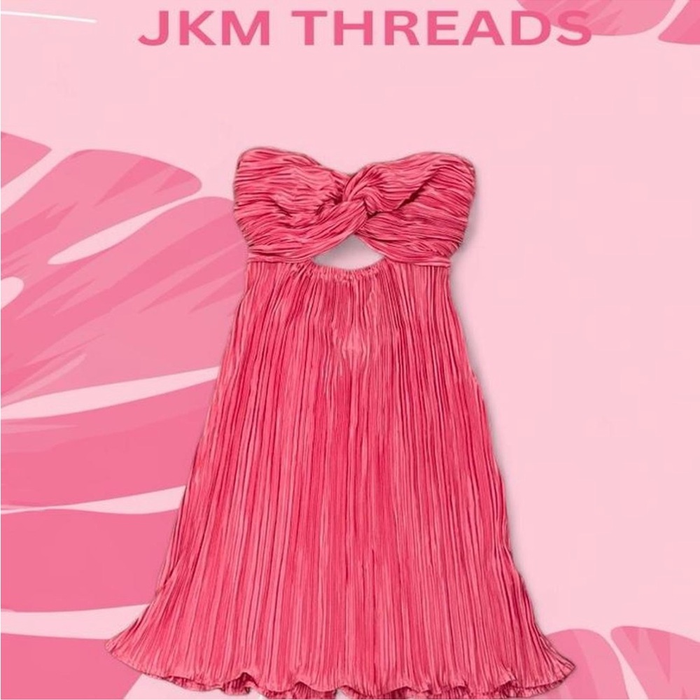 Pink Strapless Dress Hello Molly